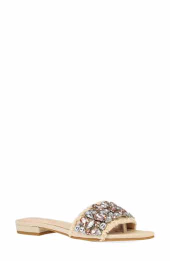Pelle Moda Bayer Imitation Pearl Slide Sandal