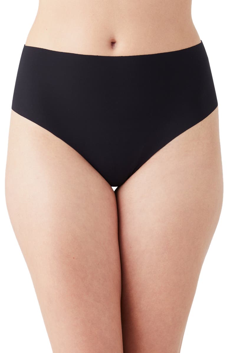 b.tempt'd by Wacoal b.bare High Waist Thong, Main, color, 