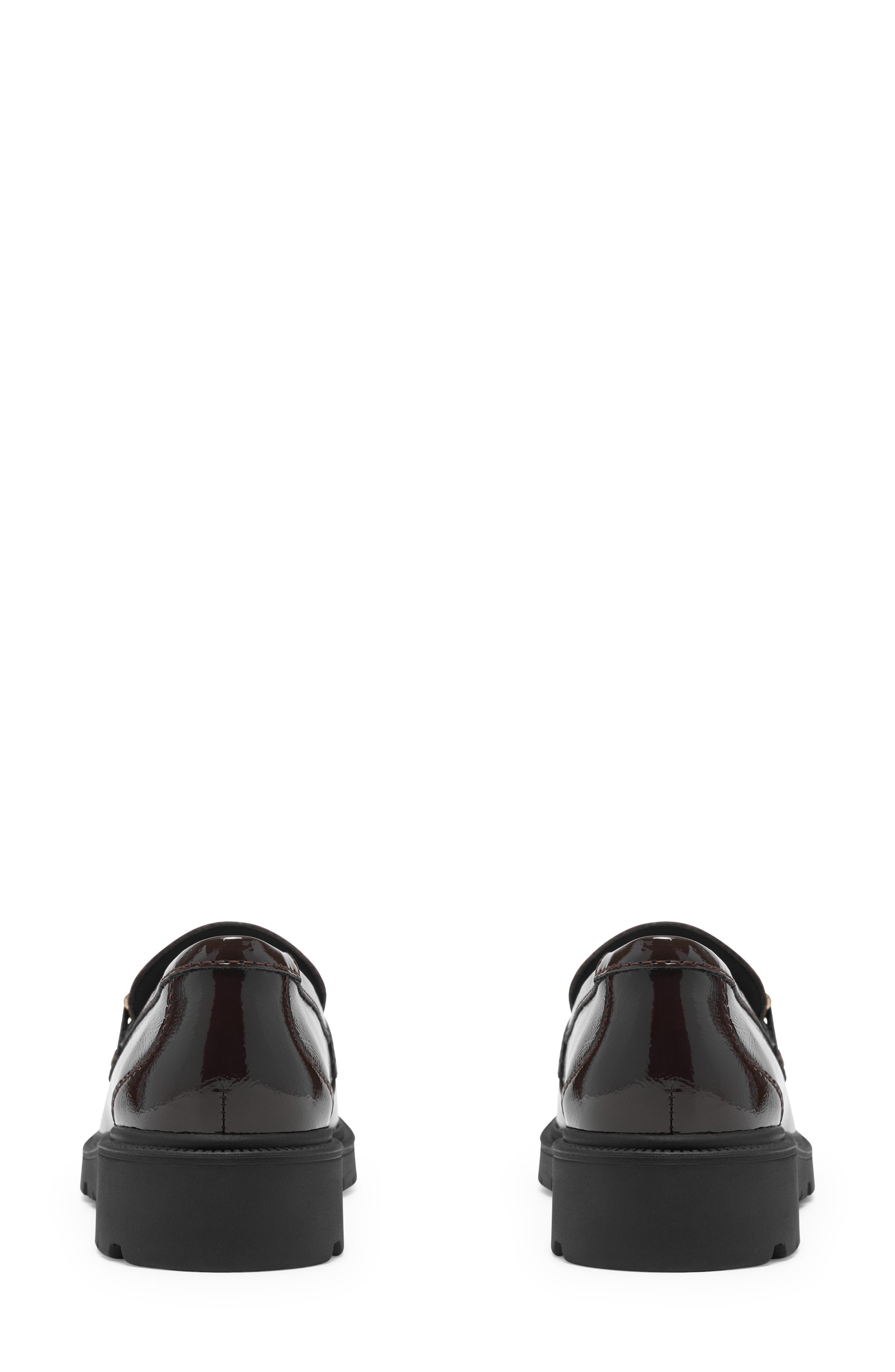 Collection L Step Loafer, Alternate, color, DARK BROWN PAT