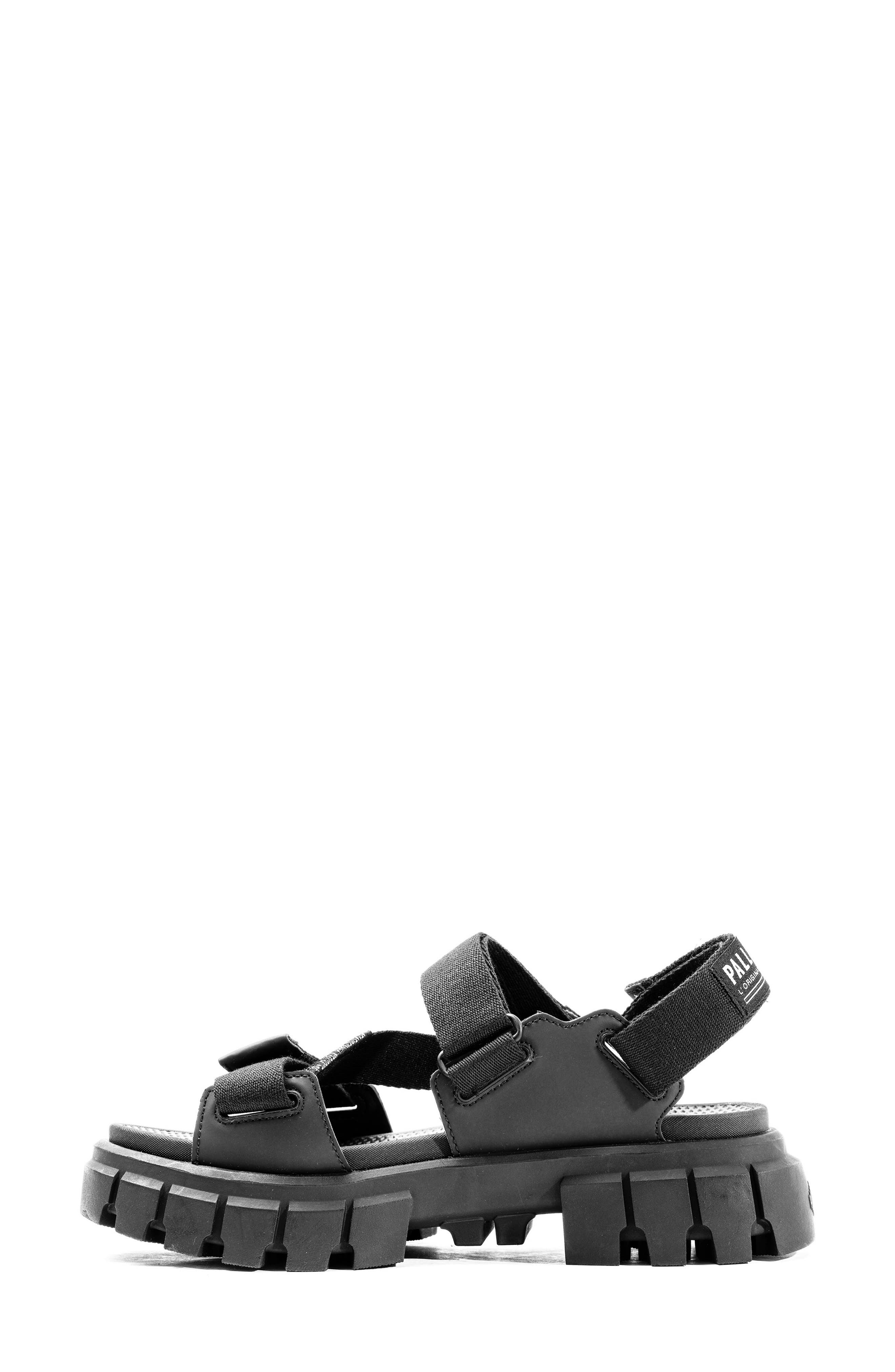 Palladium Revolt Mono Platform Sandal, Alternate, color, Black