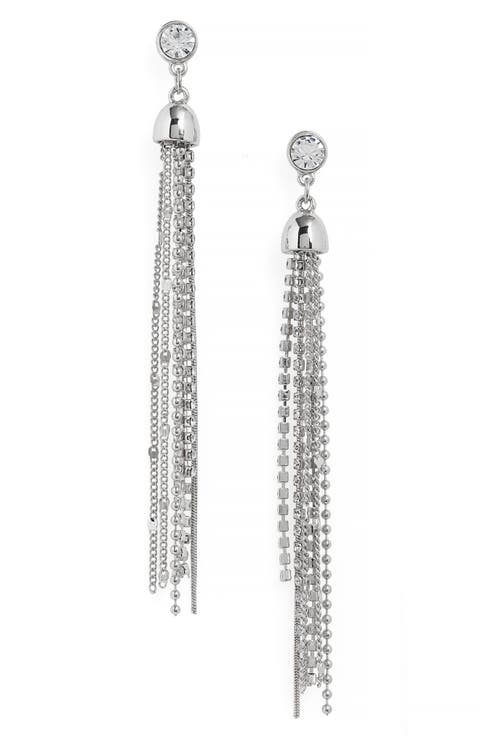 Stud to Tassel Earrings