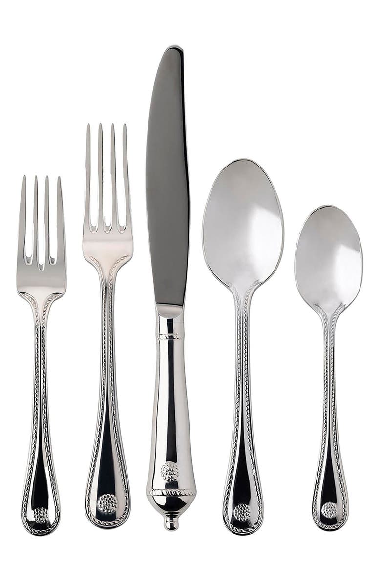 Juliska Polished Stainless Steel 5-Piece Place Setting, Main, color, 