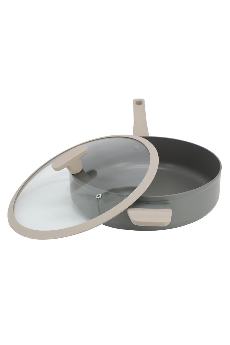 Ambrose 4.5 Quart Nonstick Aluminum Saute Pan with Lid, Alternate, color, Grey
