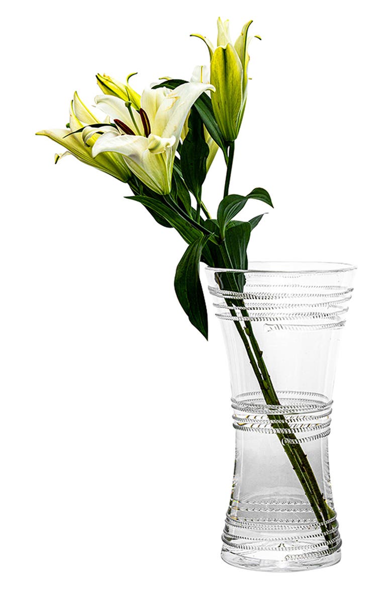 Ella 14-Inch Corset Vase, Alternate, color, CLEAR