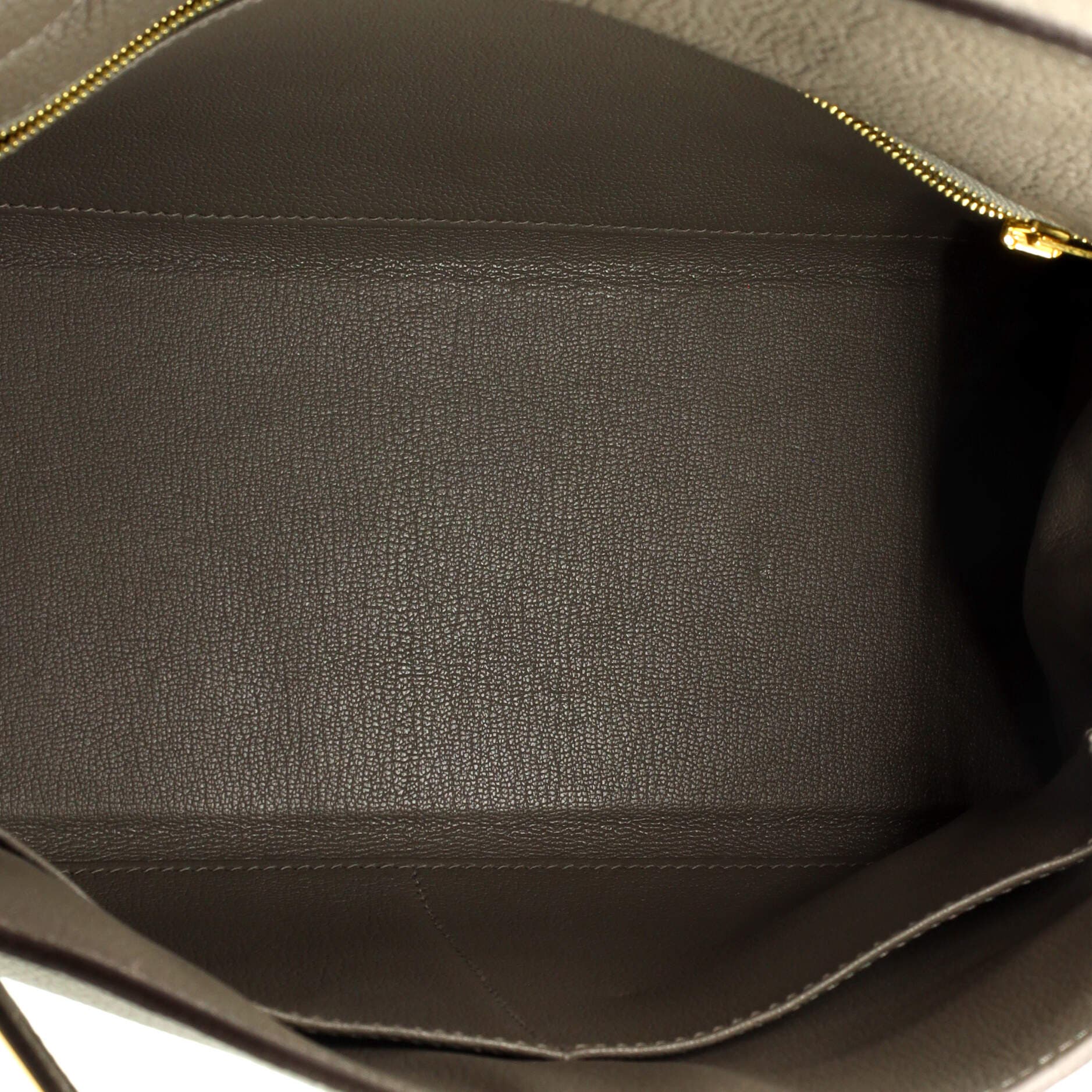 Pre-Owned Hermes Kelly Handbag Grey Clemence with Gold Hardware 28, Alternate, color, 