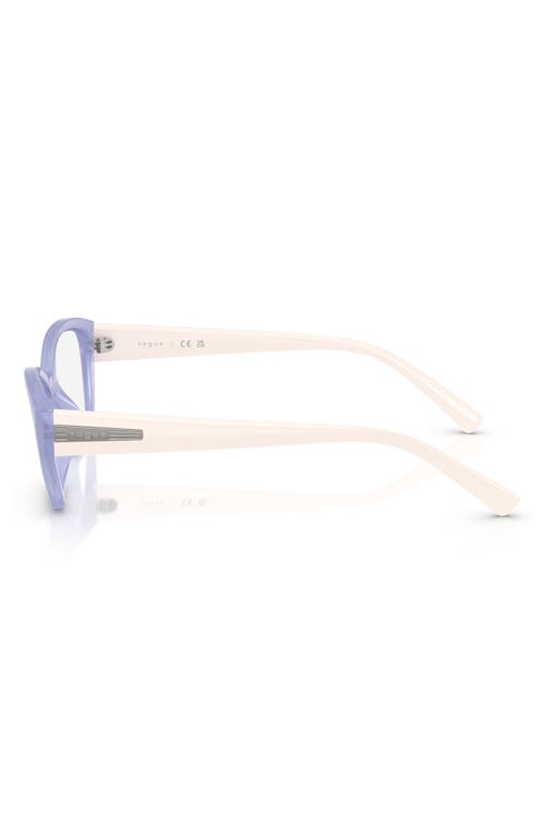 Vogue 53mm Cat Eye Optical Glasses In Purple