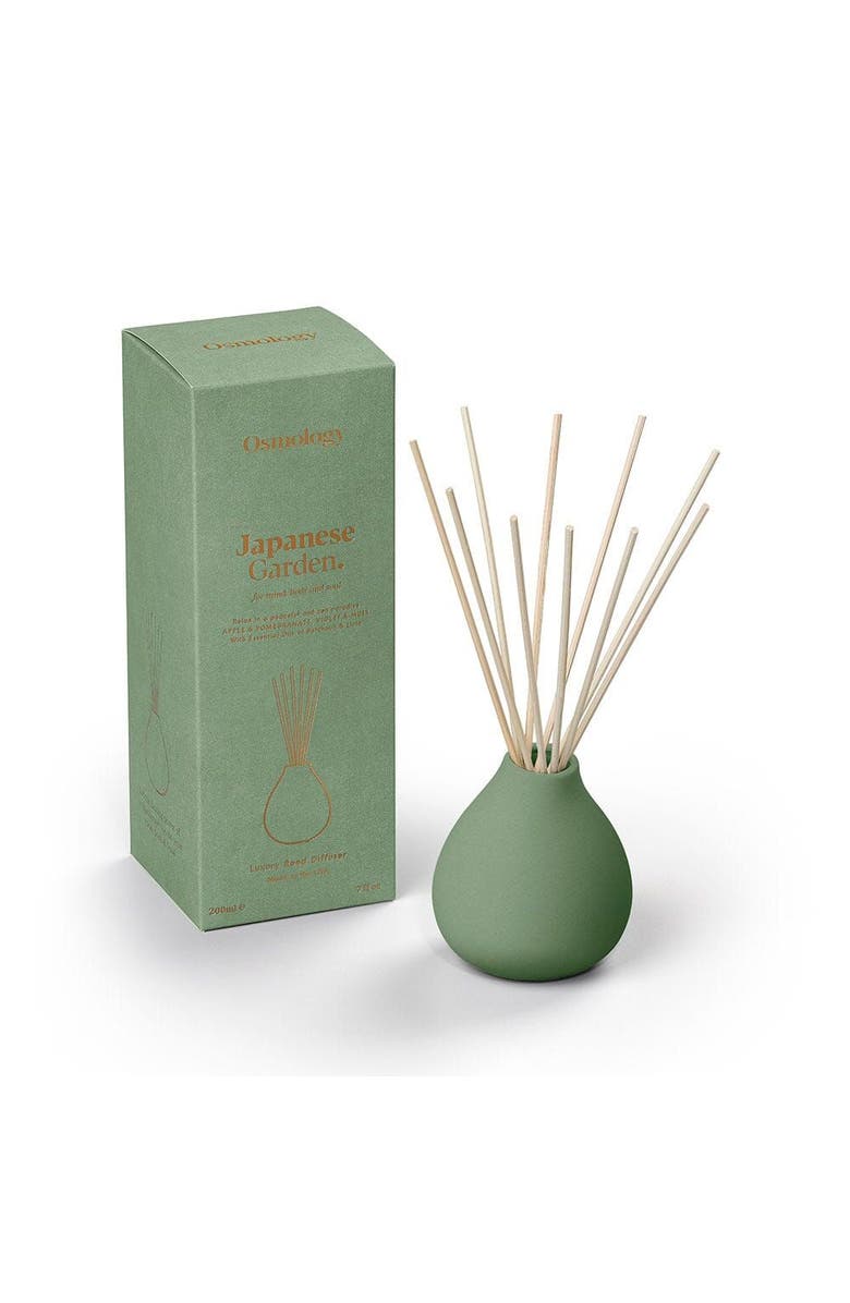 Osmology Japanese Garden Reed Diffuser - Apple Pomegranate and Musk, Main, color, Green