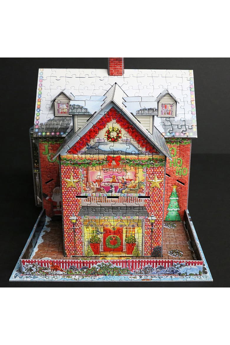 3D Puzzle Christmas House 1100 Pieces, Alternate, color, Multicolored