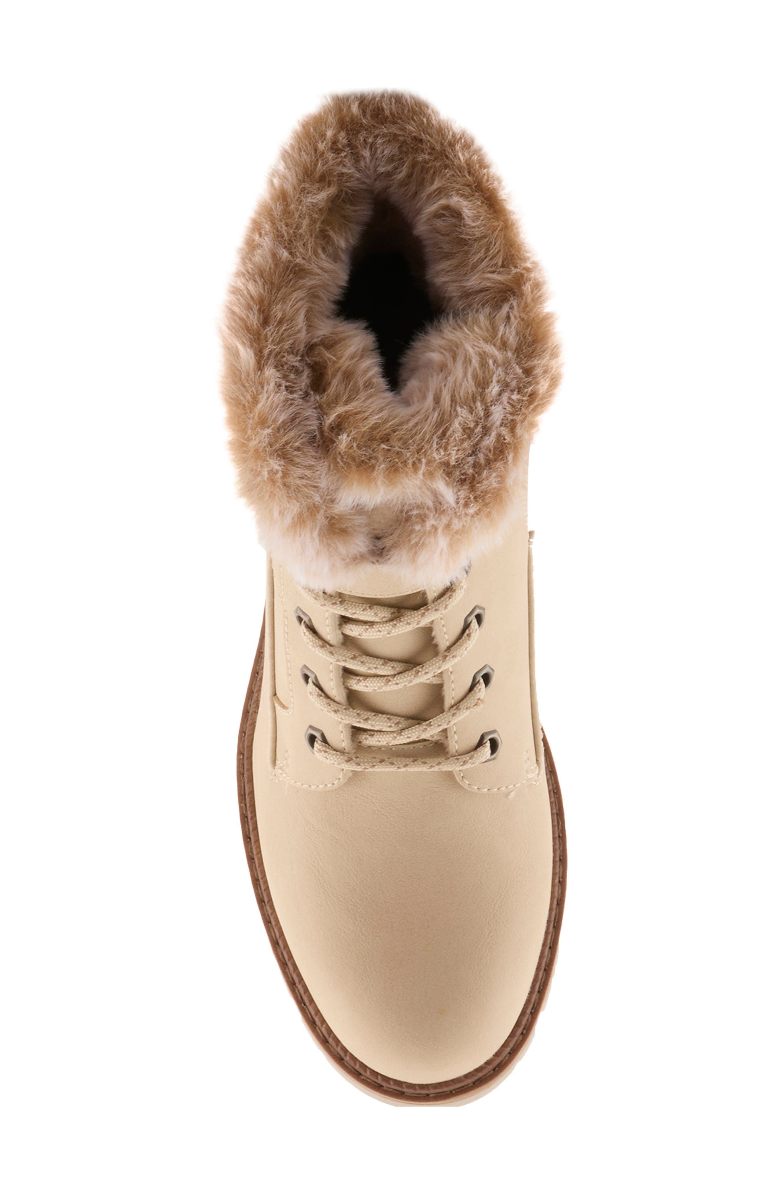 Canyonoak Faux Leather Bootie, Alternate, color, BONE