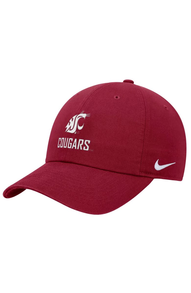 Nike Men's Nike Crimson Washington State Cougars 2025 On-Field Club Adjustable Hat, Alternate, color, Crimson