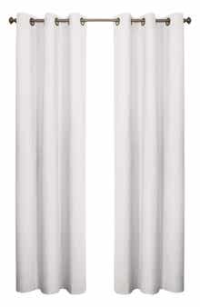 Outdoor Decor by Commonwealth Set of 2 Cotton Curtain Panels