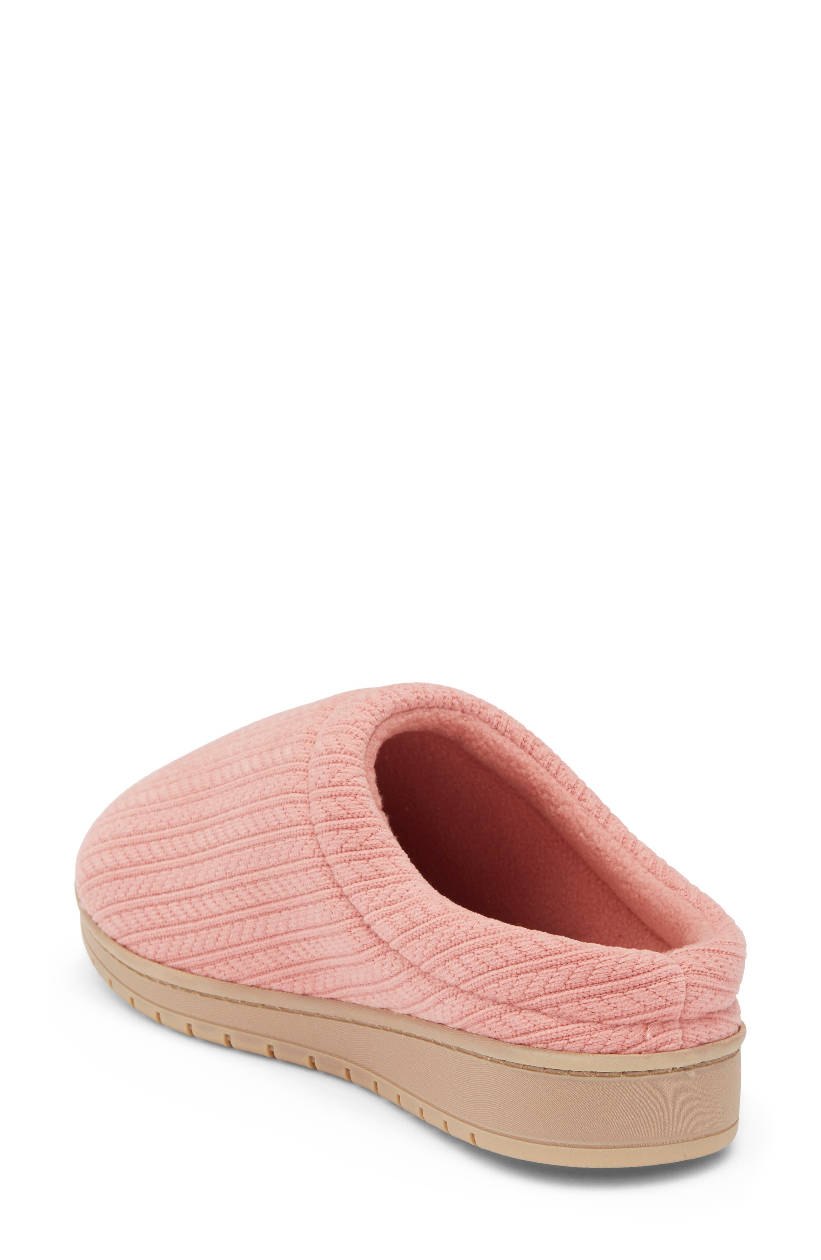 Jersey Cable Clog Slipper, Alternate, color, PINK