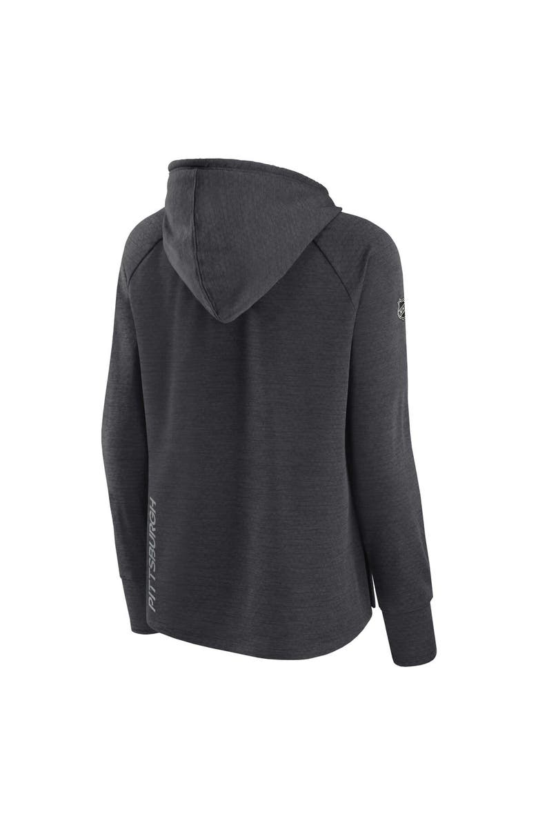 FANATICS Women's Fanatics Branded Heather Charcoal Pittsburgh Penguins Authentic Pro Pullover Hoodie, Alternate, color, Heather Charcoal