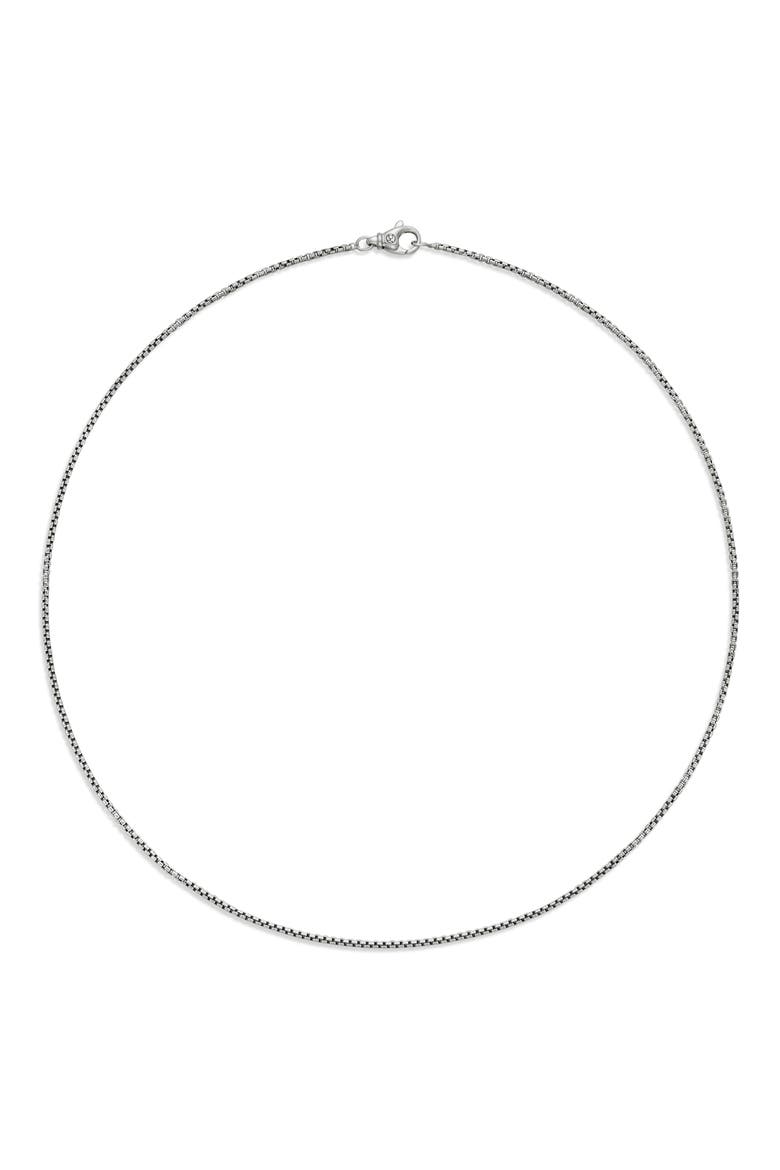 1.7mm Box Chain Necklace in Sterling Silver, Alternate, color, SILVER