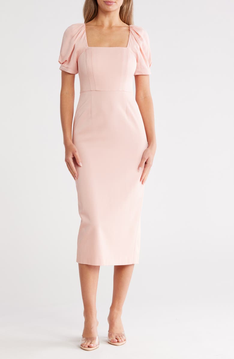 LK Bennett Paige Sheath Dress, Main, color, Pale Pink
