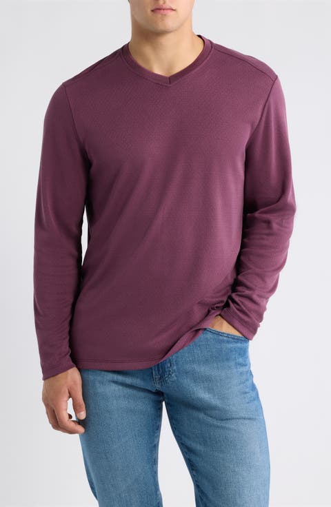 Keyport Diamond Long Sleeve V-Neck IslandZone® T-Shirt