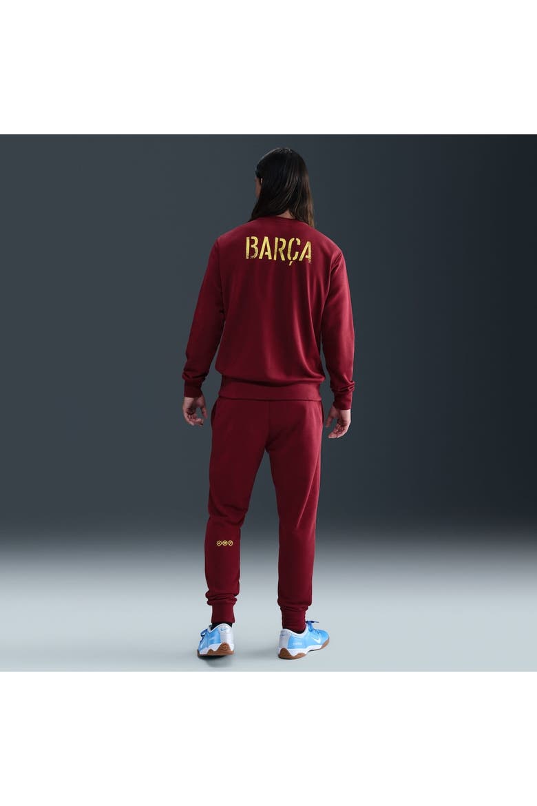 Men's Nike Red Barcelona Special Edition Club Fleece Sweatshirt, Alternate, color, Red