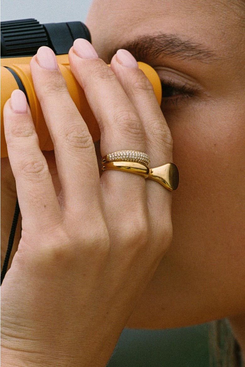 Day & Night Ring Set, Alternate, color, Gold