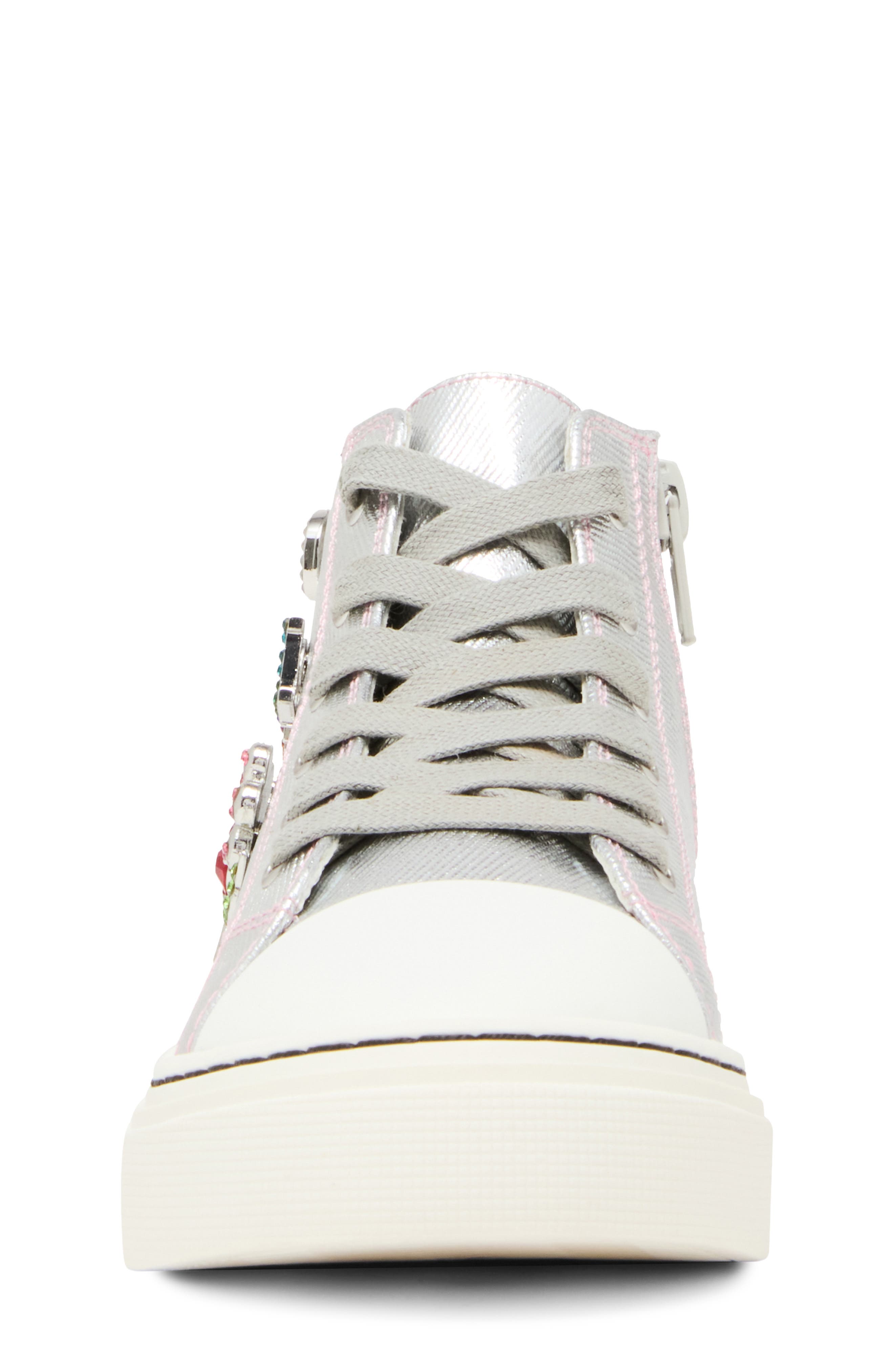 Kids' Jjoycee High Top Sneaker, Alternate, color, SILVER