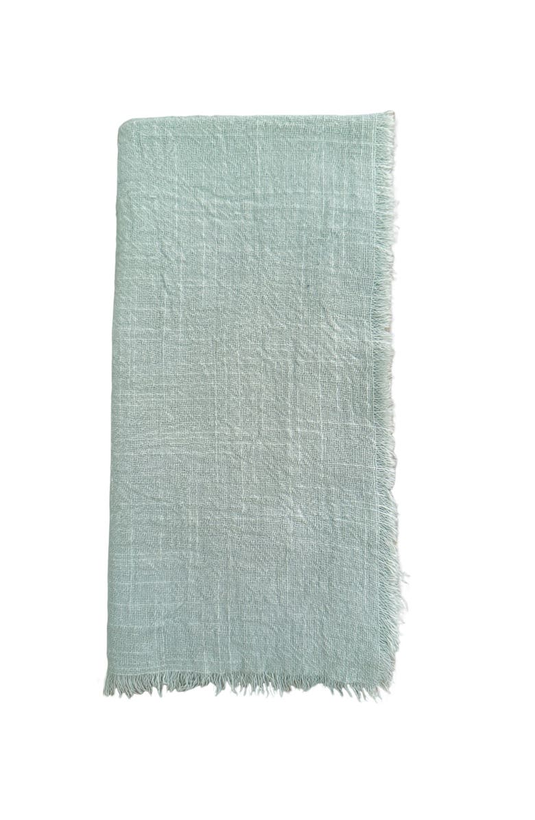 Anaya Cotton Gauze Fringe Napkins- Set of 4, Alternate, color, Almond Beige