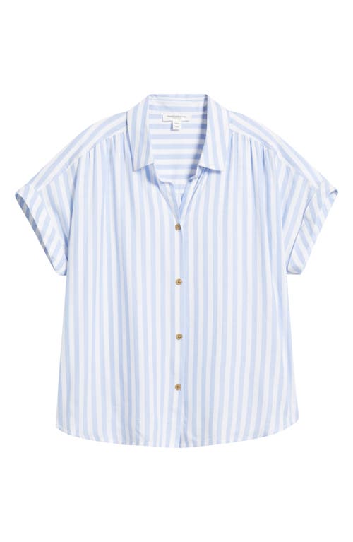 BEACHLUNCHLOUNGE BEACHLUNCHLOUNGE DARBY SHORT SLEEVE BUTTON-UP SHIRT