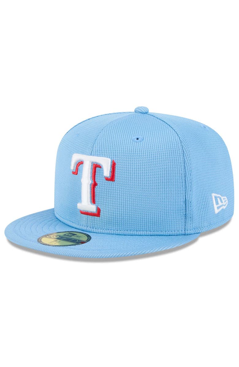 New Era Men's New Era  Light Blue Texas Rangers 2025 Spring Training 59FIFTY Fitted Hat, Alternate, color, 