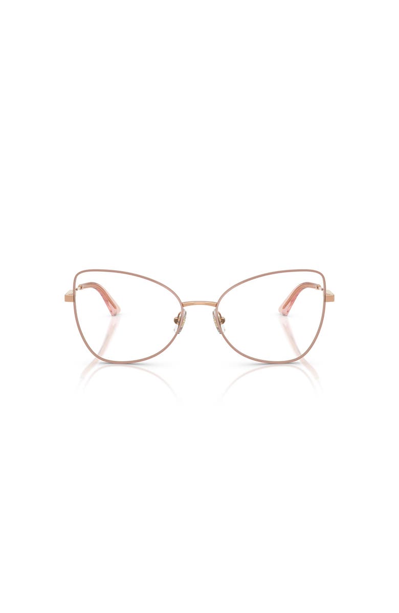 Jimmy Choo 55mm Butterfly optical glasses, Alternate, color, Gold