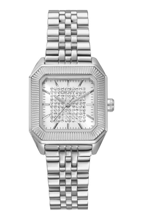Signature Shape Tank Bracelet Watch, 27mm x 34mm