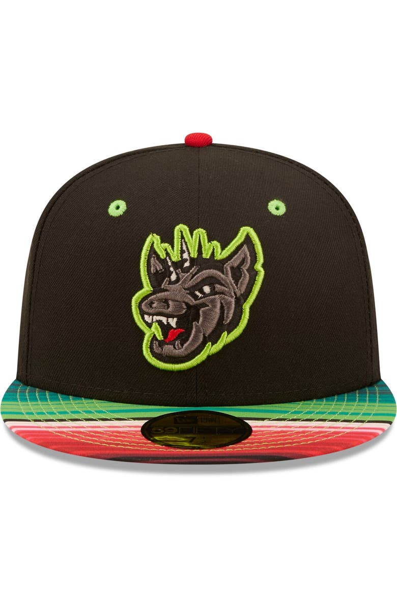 New Era Men's New Era Black Chupacabras de Round Rock Copa De La Diversion 59FIFTY Fitted Hat, Alternate, color, Black