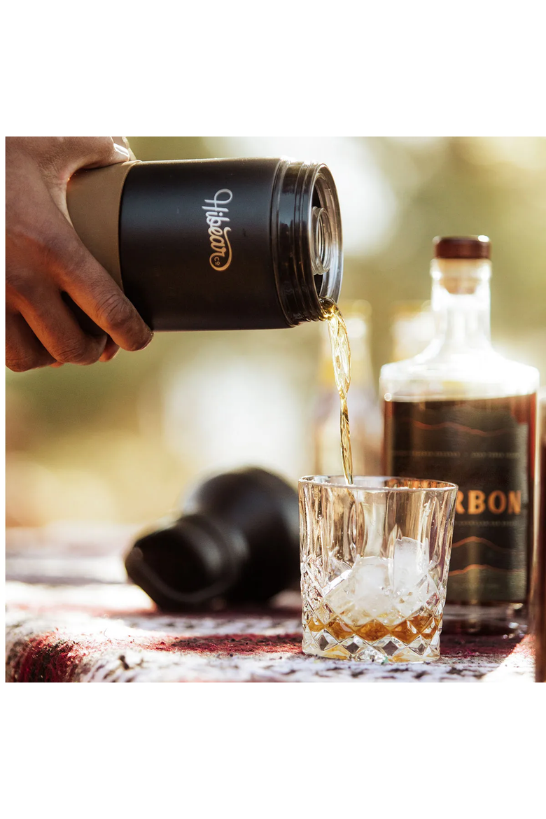 6-in-1 Adventure Flask by Hibear, Alternate, color, Black / Brown