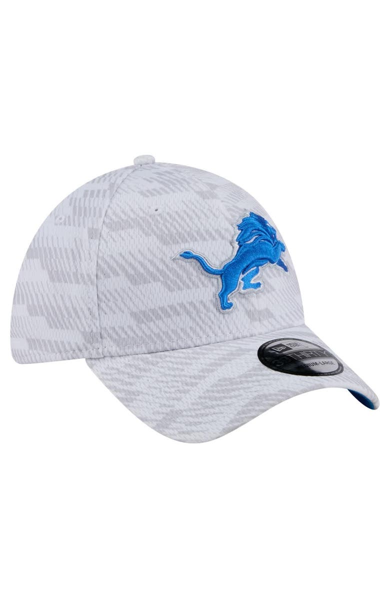 New Era Men's New Era  White Detroit Lions Gameday Graded 39THIRTY Flex Hat, Alternate, color, 