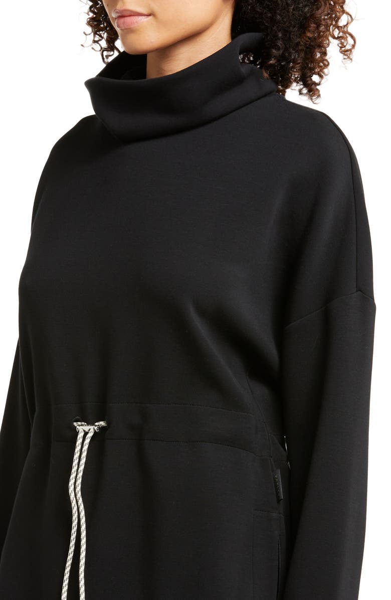 Varley Freya Funnel Neck Sweatshirt, Alternate, color, Black