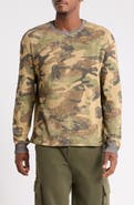 ONE OF THESE DAYS Reversible Woodland Camo Cotton Thermal T-Shirt