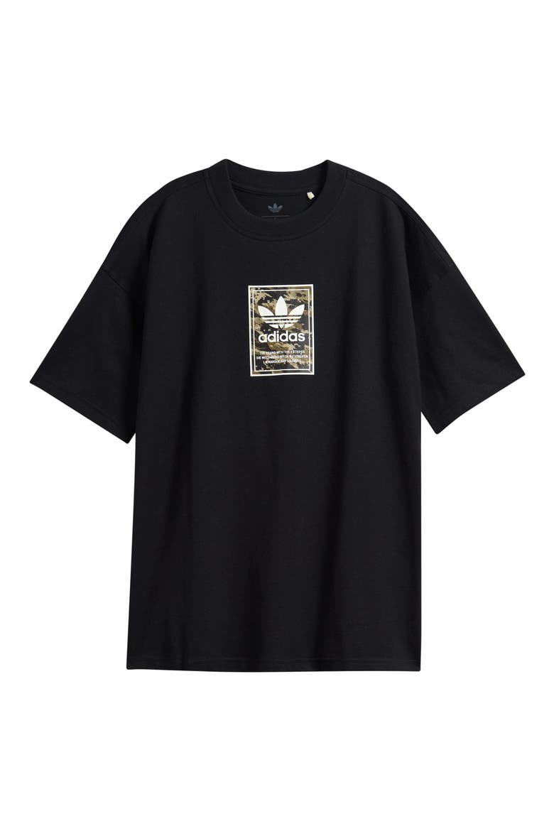 Kids' Camo Tag Graphic T-Shirt, Main, color, BLACK