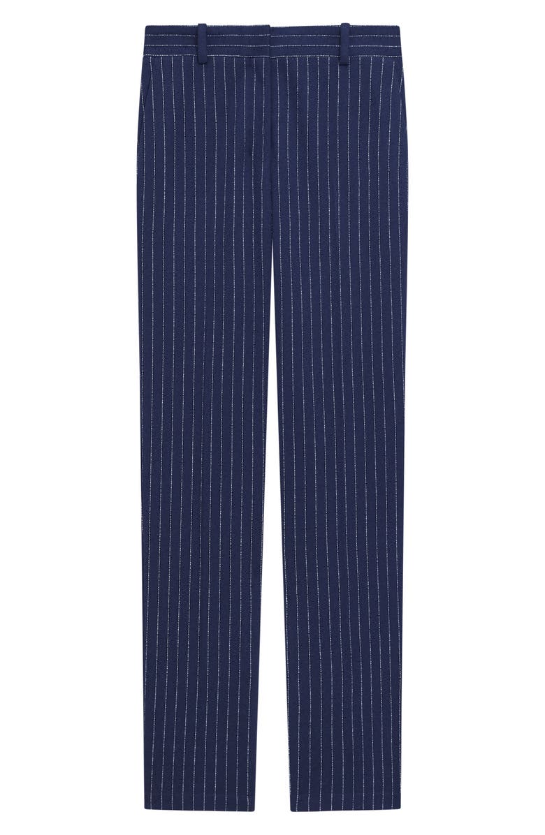 Theory Pinstripe Slim Fit Pants, Alternate, color, Navy Multi