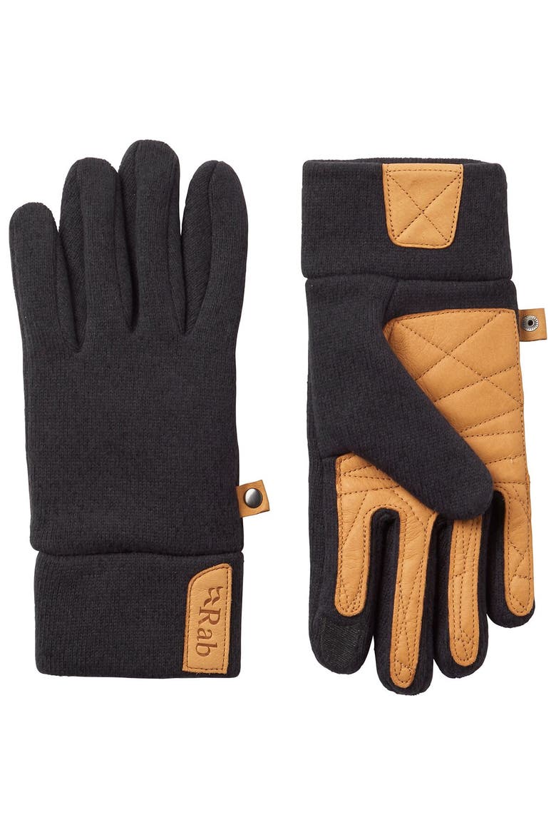 Ridge Glove, Alternate, color, Ebony
