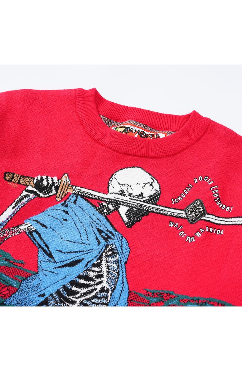 VERYRARE Skeleton Bushido Crewneck, Alternate, color, Red