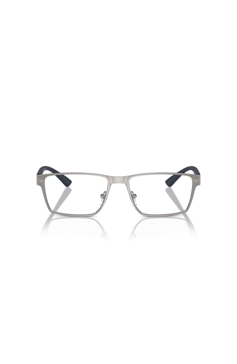 Emporio Armani 55mm Rectangle optical glasses, Alternate, color, Grey