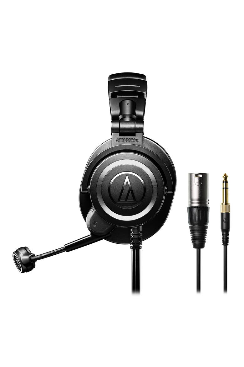 ATH-M50xSTS StreamSet Closed-Back Streaming Headset, Alternate, color, Black