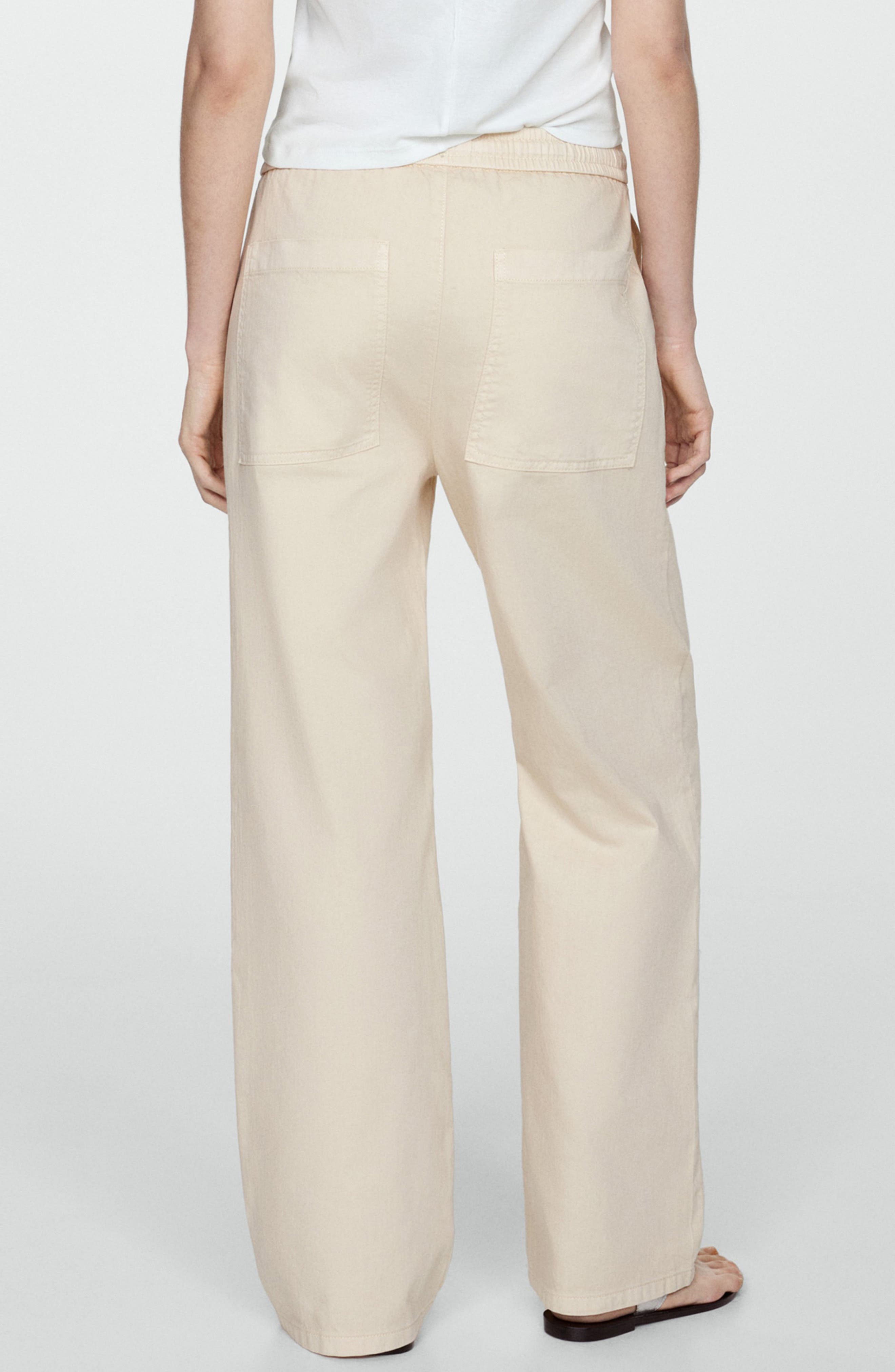 Pull-On Wide Leg Twill Pants - image 2