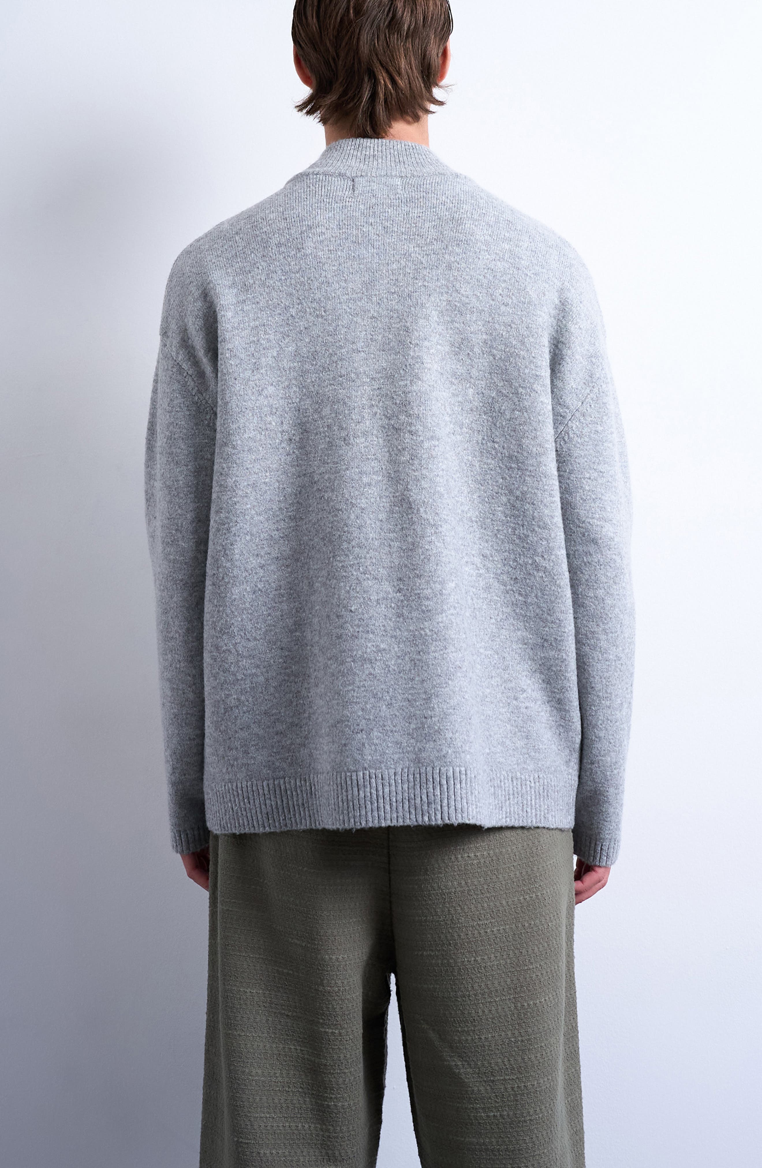 Mock Neck Zip Cardigan - image 2