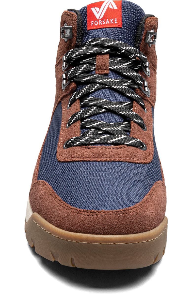 Forsake Fifteen Mid Hiking Shoe, Alternate, color, Navy/ Brown
