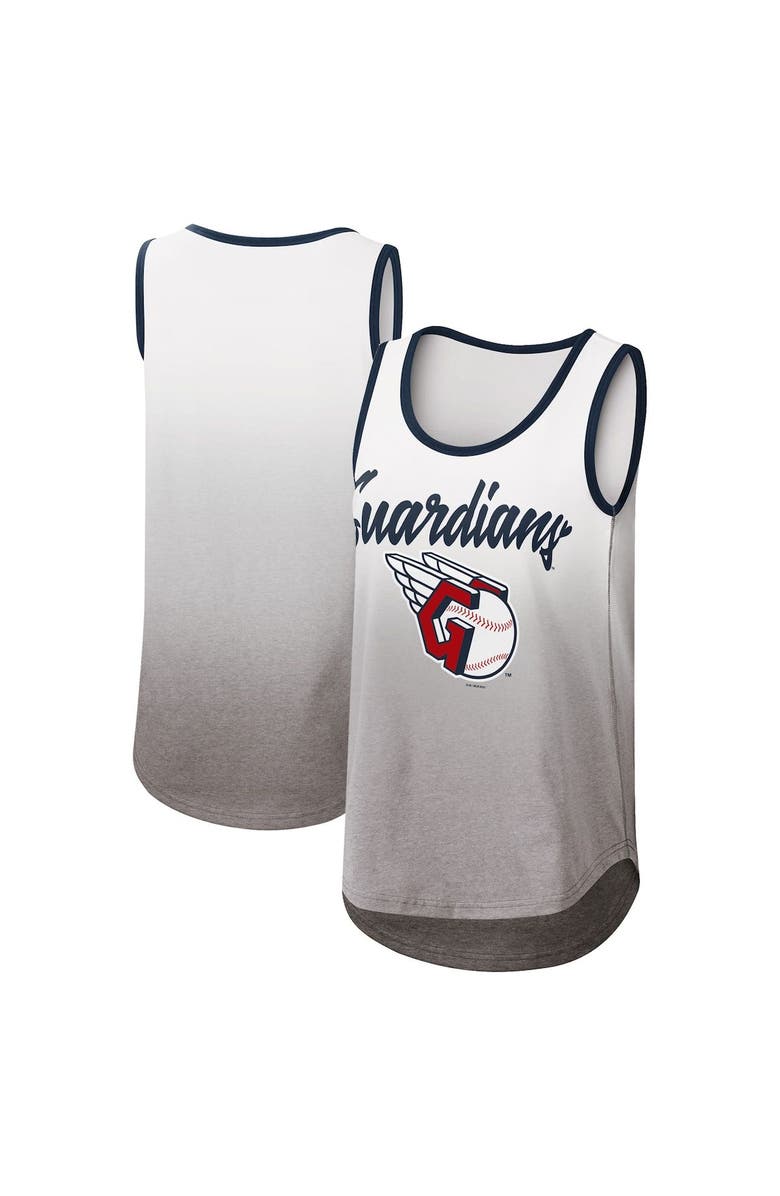 G-III 4HER BY CARL BANKS Women's G-III 4Her by Carl Banks White Cleveland Guardians Logo Opening Day Tank Top, Main, color, 