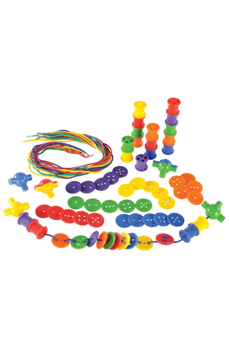 Kaplan Early Learning Company Buttons & Spools Lacing Set, Main, color, Multicolored