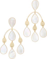 Ramy Brook Karina Mother-of-Pearl Chandelier Earrings