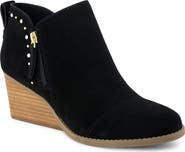 TOMS Wedge Leather Bootie