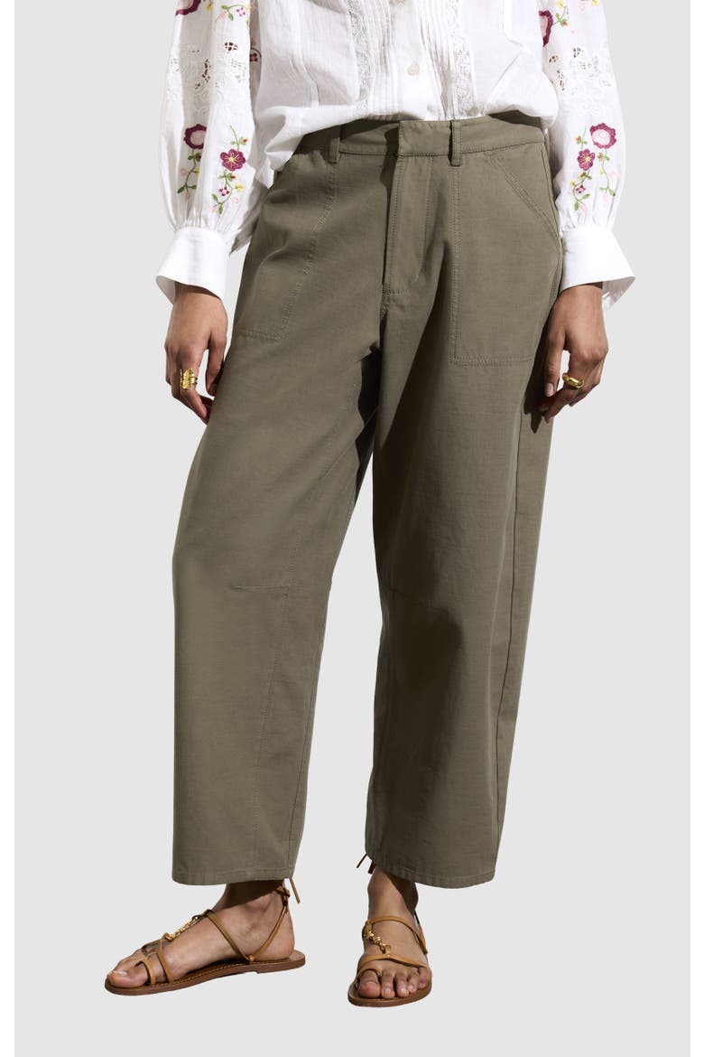 Cargo Wide Leg Trousers, Main, color, Vegetal