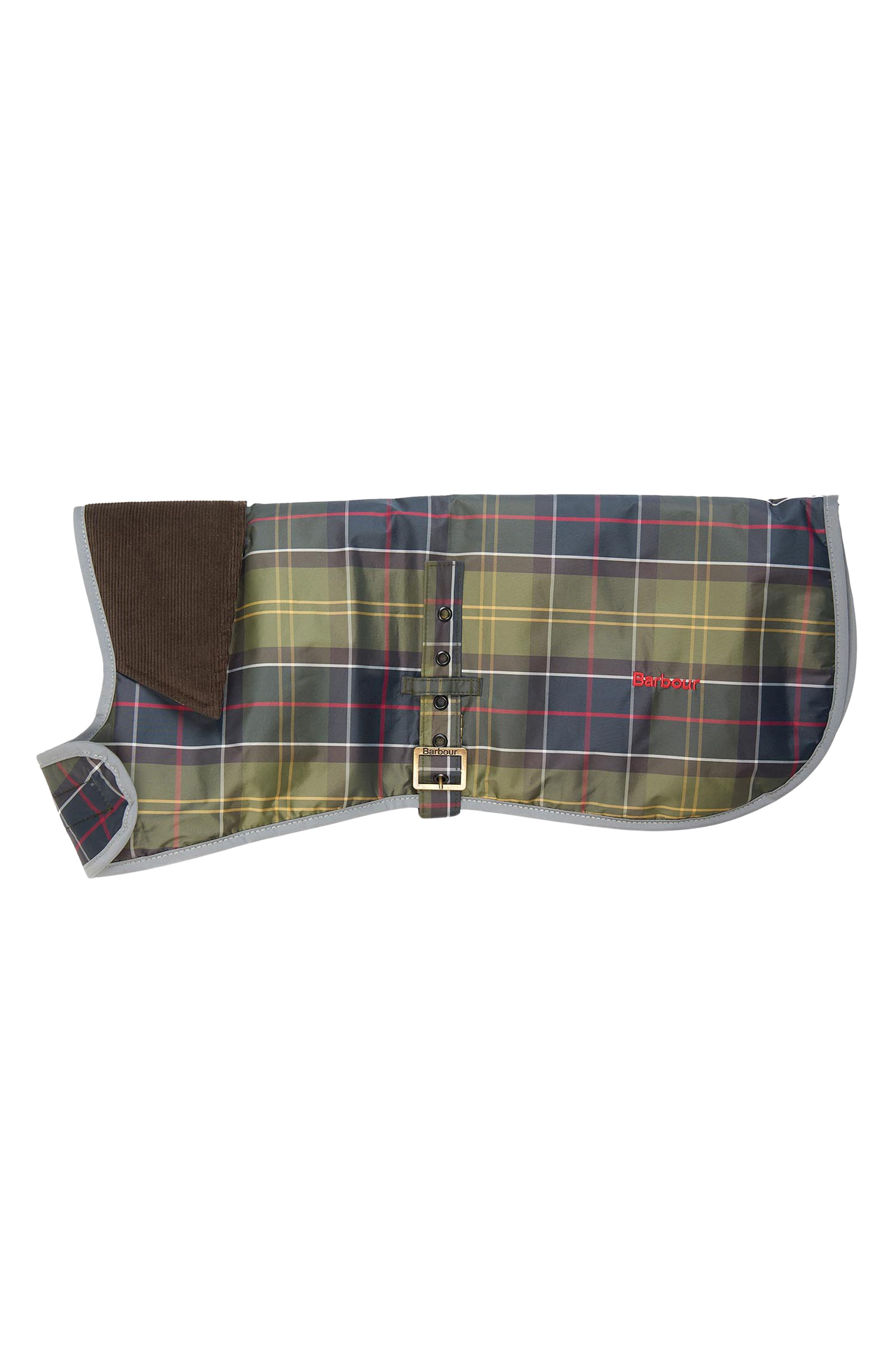 Barbour Tartan Waterproof Dog Coat in Classic Tartan 