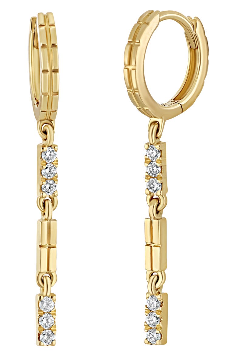 Cleo 18k Gold Diamond Drop Earrings, Main, color, 18K YELLOW GOLD
