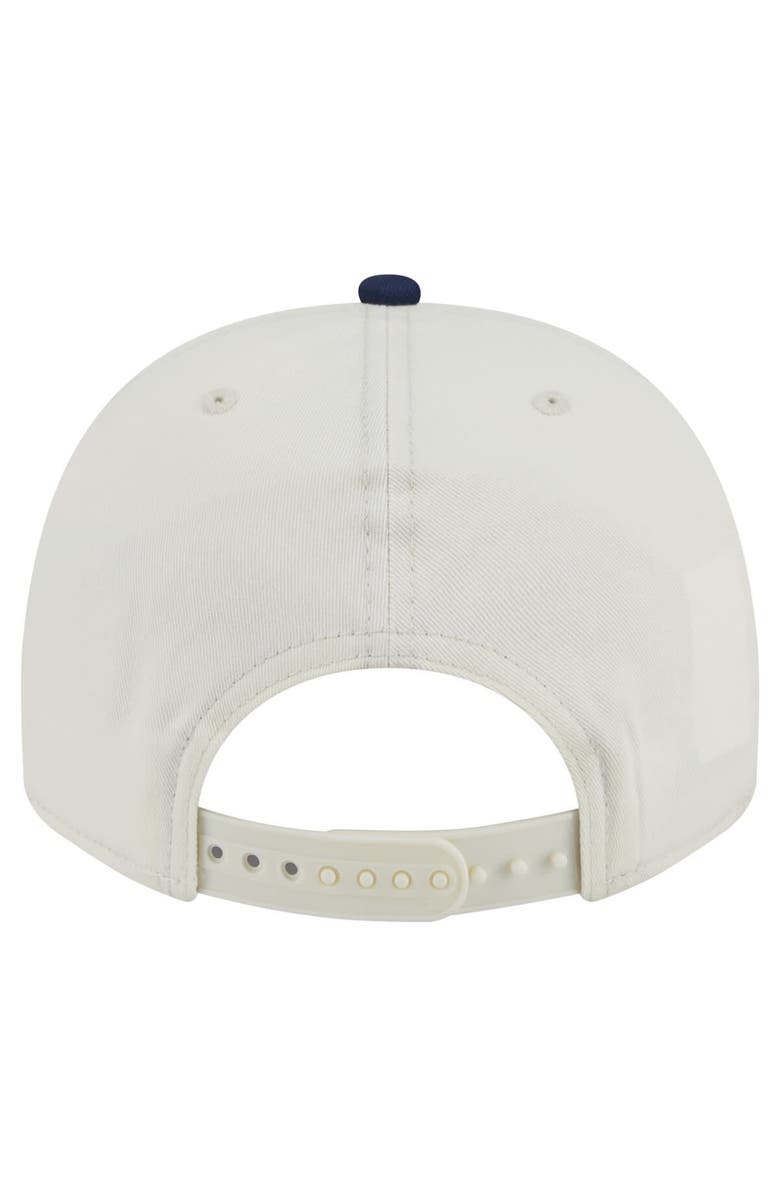 New Era Men's New Era Cream/Navy Dallas Cowboys Chainstitch A-Frame 9FIFTY Adjustable Hat, Alternate, color,